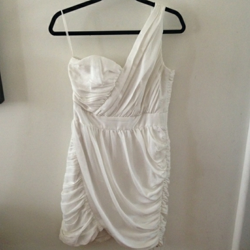 CONSCIOUS COLLECTION BY H&M White One-Sleeve Dress